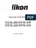 Manual Estacao Total Nikon DTM400
