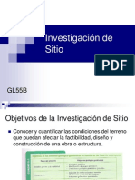 Investigacion de Sitio