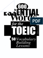 600 Essenilal Words For Toeic