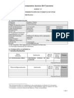 Formato CV Snna 2013