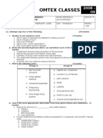 HSC Accounts Model Question Paper For Board Exam