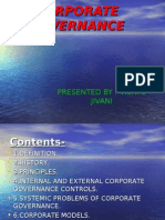 Corporate Governance: Presented By: Vishal Jivani