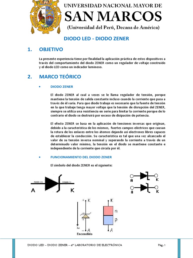 Diodo Led - Diodo Zener | PDF | Diodo emisor de luz | Diodo