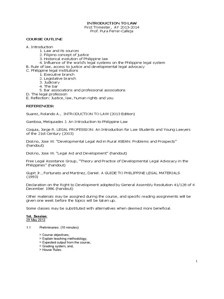 Intro To Law Atty Pura Ferrer Calleja Jurisprudence - 