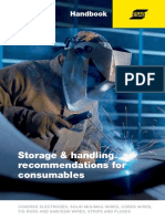 Storage and handling recommendations for consumables 