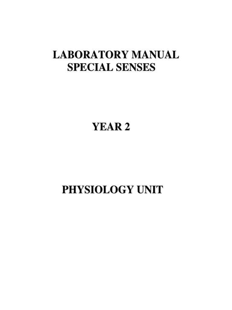 Visual Anatomy & Sensory Testing Manual | PDF | Visual Acuity | Lens ...