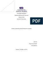 Analisis Comparativo de Dos Publicaciones