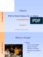 Lecture 7 Group Influence