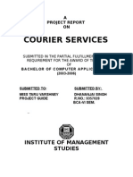 Download Courier Service-A Project Report by honestguy09 SN22537462 doc pdf