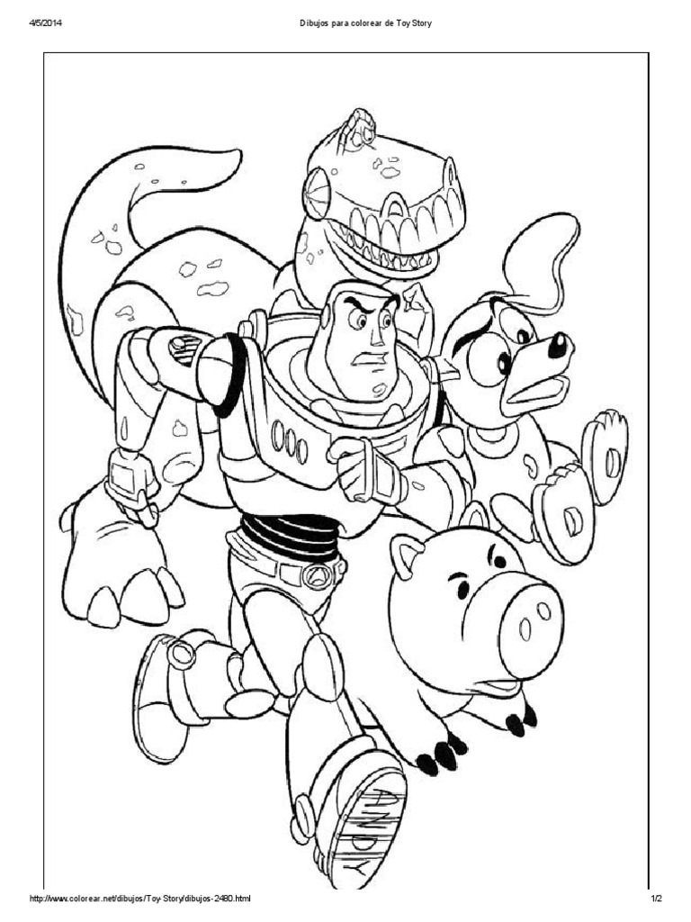 Dibujos para Colorear de Toy Story | PDF