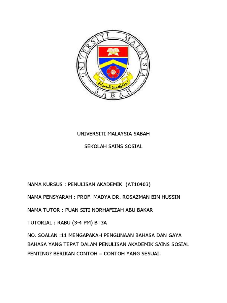 Penulisan Akademik Pdf