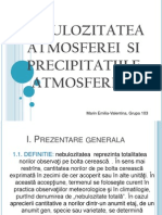 Nebulozitatea Atmosferei Si Precipitatiile Atmosferice