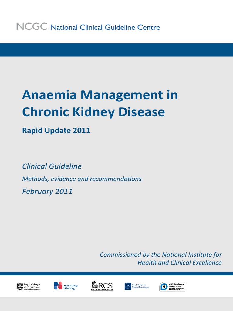 Nice Anemia in CKD | Chronic Kidney Disease | Renal Function