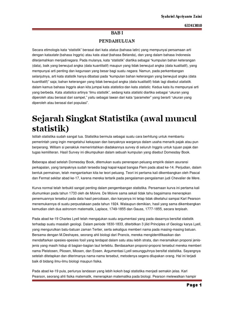 Makalah Statistik Pdf