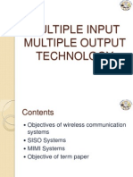 Multiple Input Multiple Output Technology