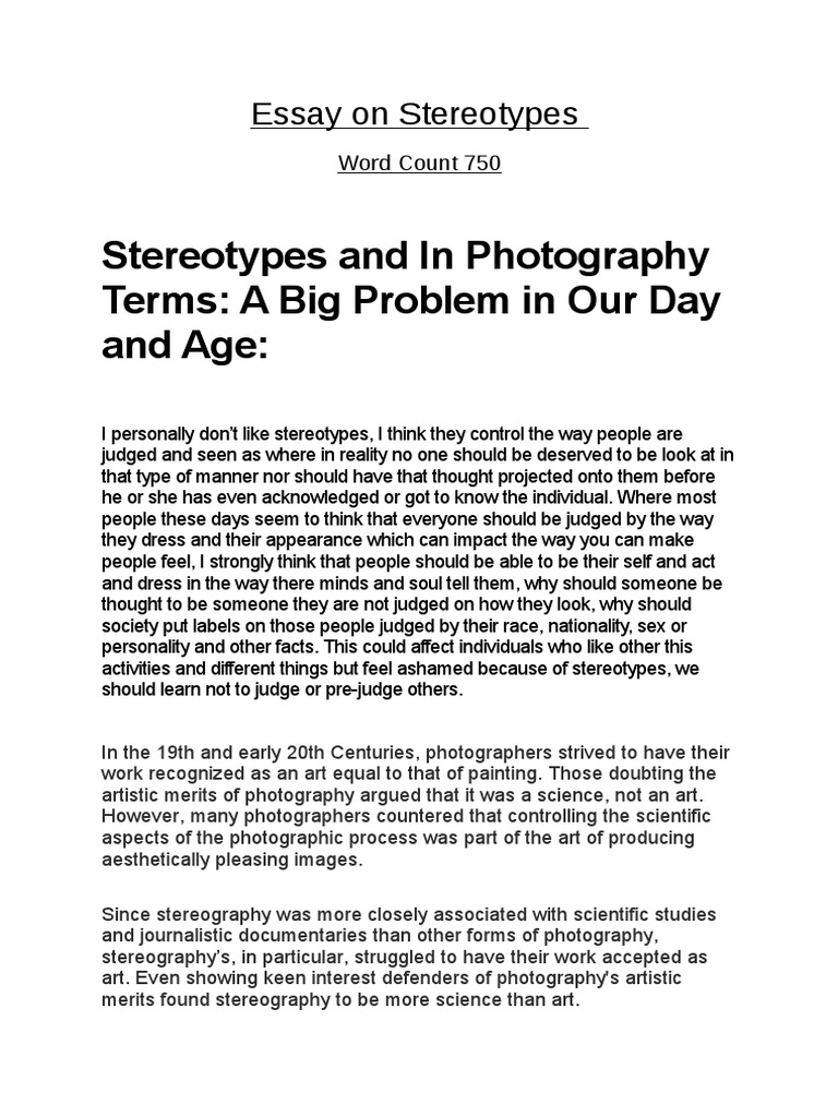 Impact of Stereotypes on Society | PDF | Stereotypes | Discrimination