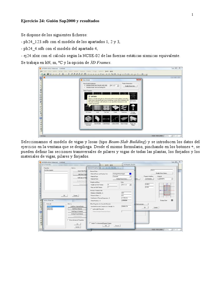 Análisis Modal en SAP2000 | PDF | Fundación (Ingeniería) | Ingeniería ...