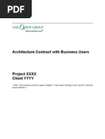 TOGAF 9 Template - Architecture Contract With Business Users