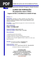 Informações sobre Acções de Formação