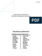 Denaturacija I Proteoliza Proteina