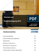 Finanzen.net Nutzerbefragung 2014