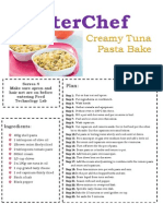 Master Chef Tuna Pasta Bake