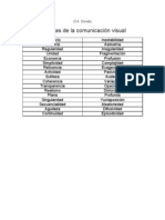 Lista Técnicas Comunicación Visual Dondis