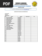 Contoh Daftar Hadir Rapat