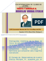 Homenaje Al EDG Miroslav Vurbal 2014