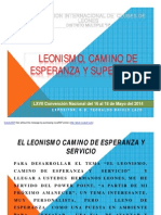 Leonismo, Camino de Esperanza y superación 2014