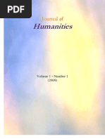 Download Journal of Humanities 2009 Vol 1 No 1 by Martin Walsh SN22543593 doc pdf
