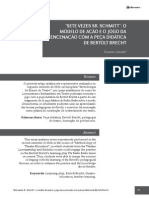 "Sete Vezes Sr. SChmitt" - o Modelo de Ação e o Jogo Da Encenação Com A Peça Didática de Bertolt Brecht