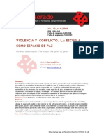 Violencia y Conflicto. La Escuela Como Espacio de Paz PDF