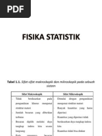 FISIKA STATISTIK