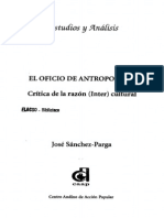 El Oficio de Antropolo - Jose Sanchez Parga