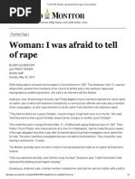Woman - I Was Afraid To Tell of Rape - Concord Monitor