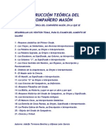 Instrucción Teórica Del Compañero Masón