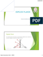 Unidad V Espejos Planos