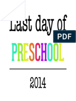 Last Day of School Sign by Anna and Blue Paperie