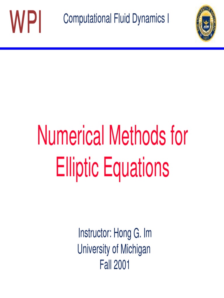 Elliptic Equation Methods in CFD | PDF | Matrix (Mathematics ...