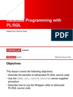 Database Programming With PL/SQL: Hiding Your Source Code