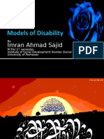 Models of Disability-Imran Ahmad Sajid-M.phil 2nd Semester 14-11-09