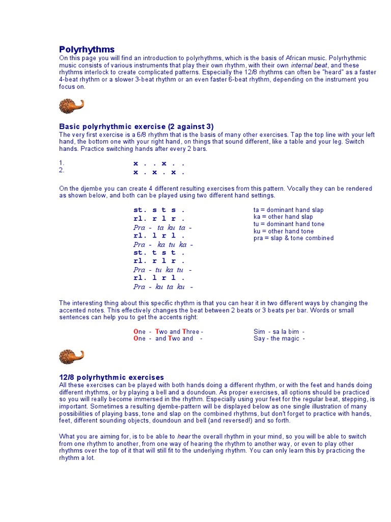 Poly Rhythms | PDF | Rhythm | Musical Forms