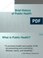 Brief History of Public Health