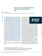 Evans - 2009 - Potential Errors in Electron Transport Rates Calculated From Chlorophyll Fluorescence As Revealed by A Multilayer Leaf