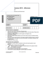 Question Paper UnitControl Genomes and Environment