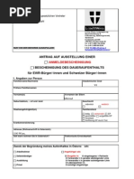 Anmeldebescheingung Blanko Formular Primer