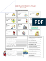 Put The Verbs in Brackets Into Present Continuous Tense