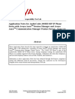 Configuring AudioCodes 300HD SIP IP Phone Series With Avaya Aura Session Manager and Avaya Aura Communication Manager Feature Server PDF