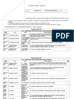 Plano de Curso 8ano Ciencias